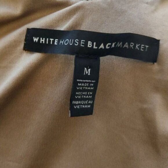 White House Black Market Sequin Dress Silver Gold M Cocktail Party Metallic - Picture 9 of 10